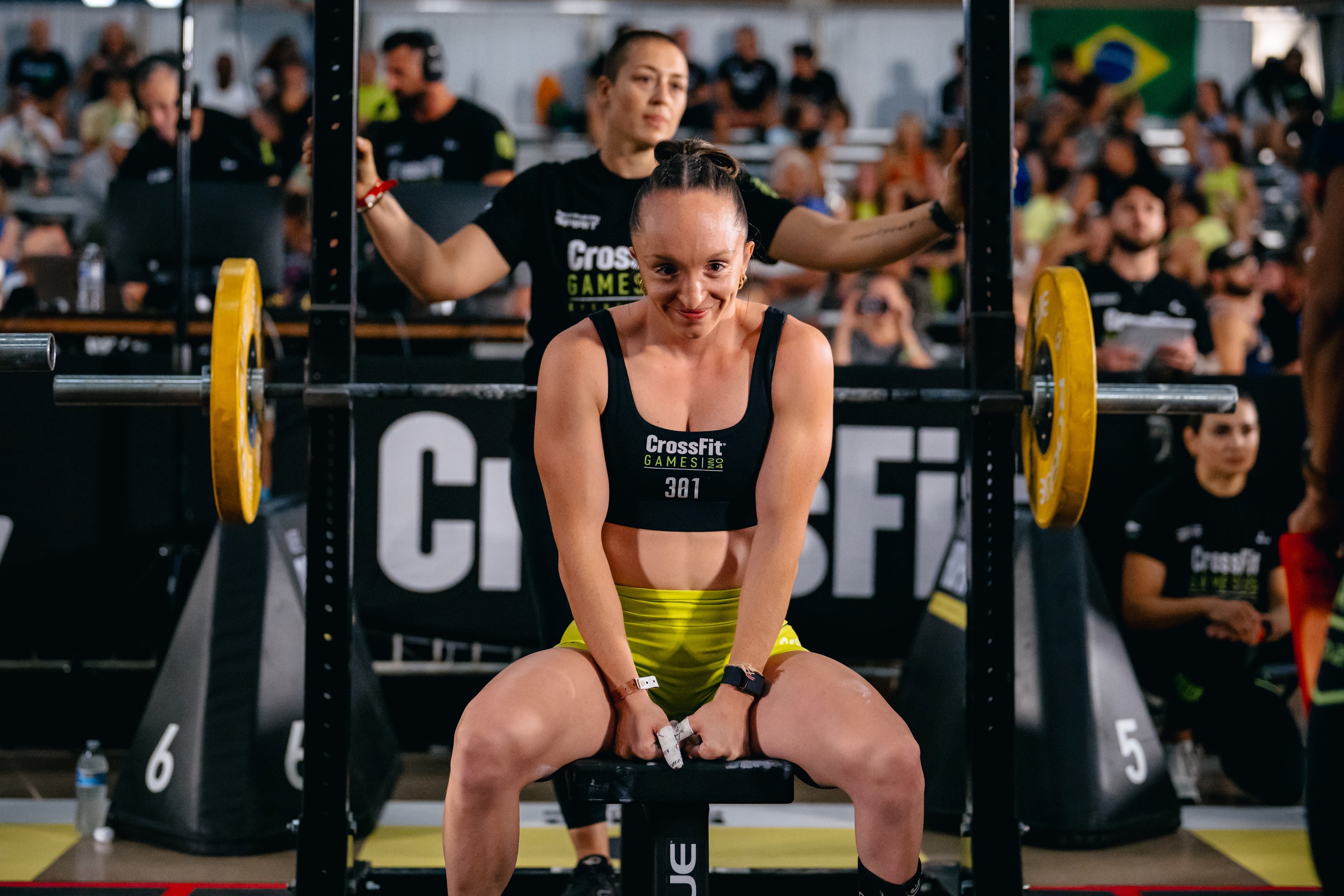 Adaptive athlete competing on the floor at the Adaptive CrossFit Games